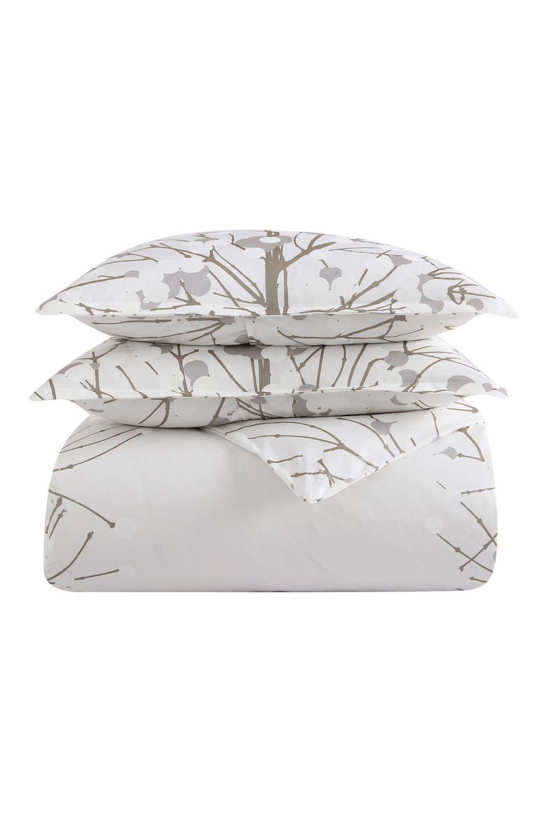 Lumimarja Silver Duvet Cover & Sham Set, Main, color, MEDIUM GREY