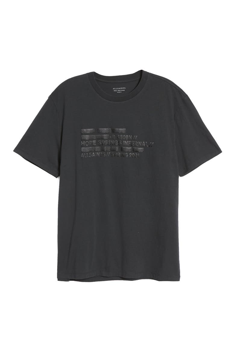 Men's Silas Graphic Tee, Alternate, color, JET BLACK