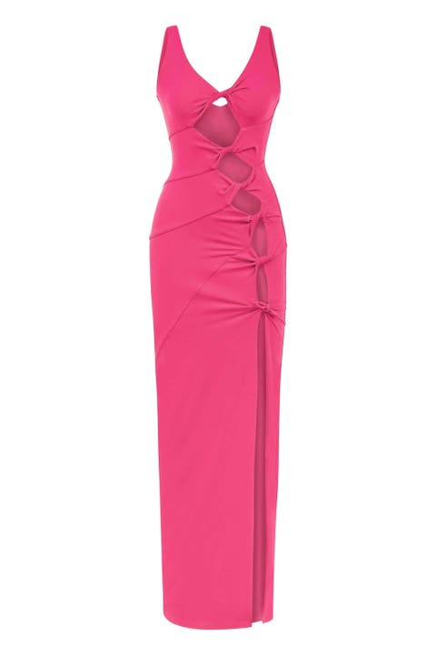 Sara Dress - Elegant Cut-Out Maxi | Event Wear