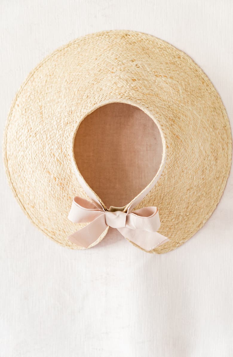 Rachel Parcell Raffia Sun Visor, Alternate, color, 