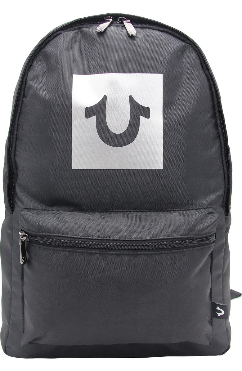 True Religion Brand Jeans TRUE RELIGION Box Logo Backpack, Main, color,
