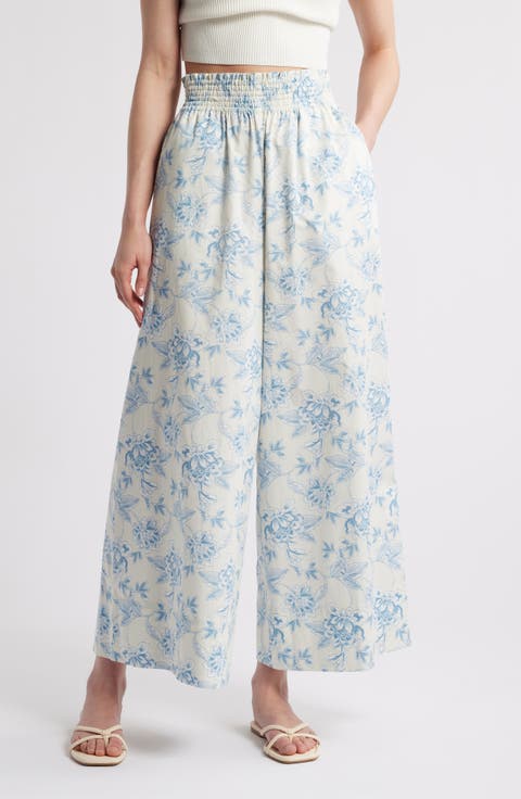 Twyla Wide Leg Cotton Pants
