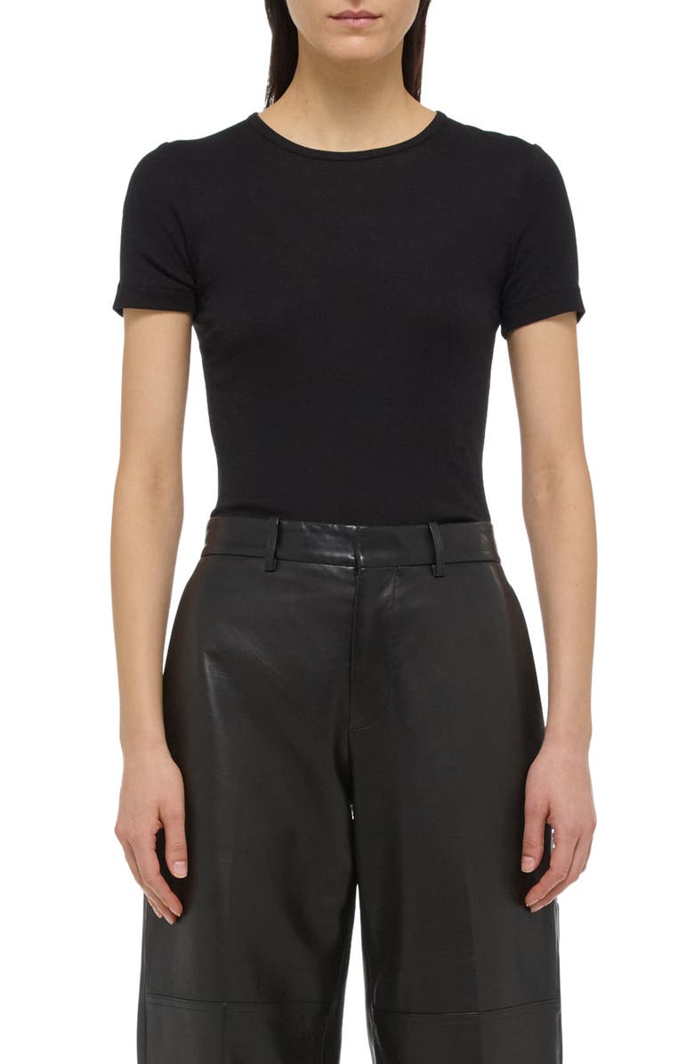 Helmut Lang Shrunken Cotton Modal Top, Main, color,