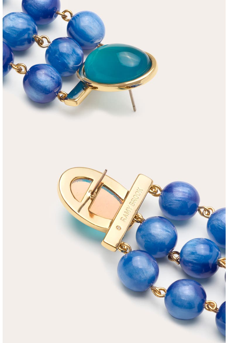Elisa Agate Chandelier Earrings, Alternate, color, BLUE MULTI