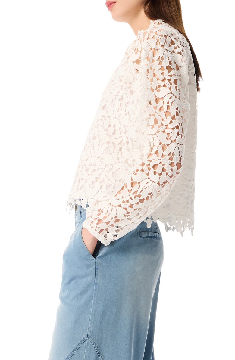 Robert Rodriguez Exedra Lace Top, Alternate, color, Bright White