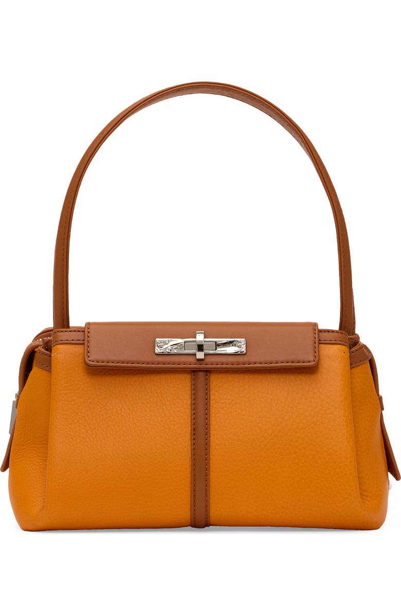 HAMMITT Medium Baguette Bag, Main, color, Tailored Tangerine/ Silver