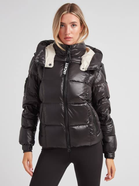 EZ Boxed Racer Hooded Puffer Coat