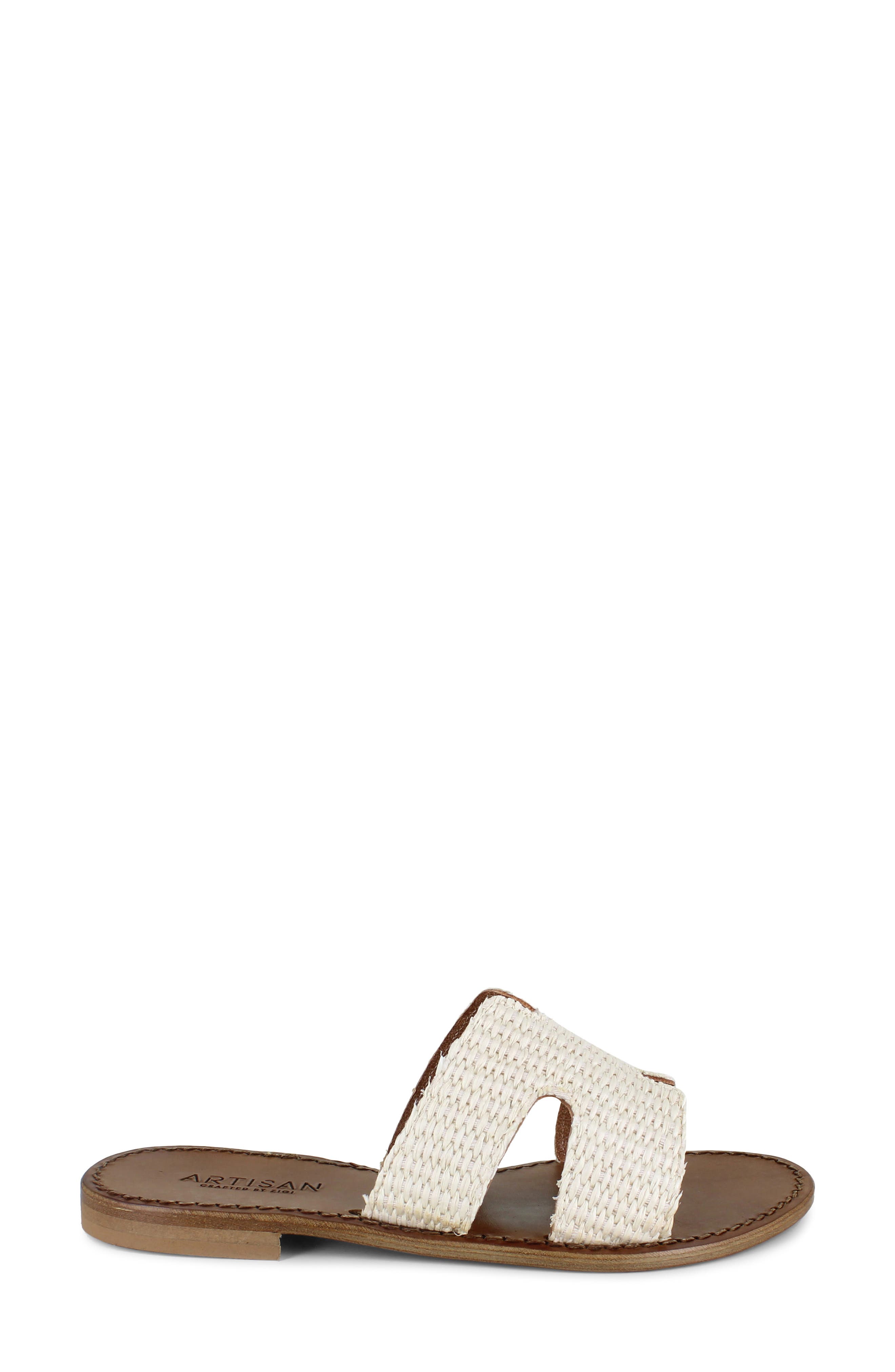 Fenka Water Resistant Leather Sandal, Alternate, color, WHITE