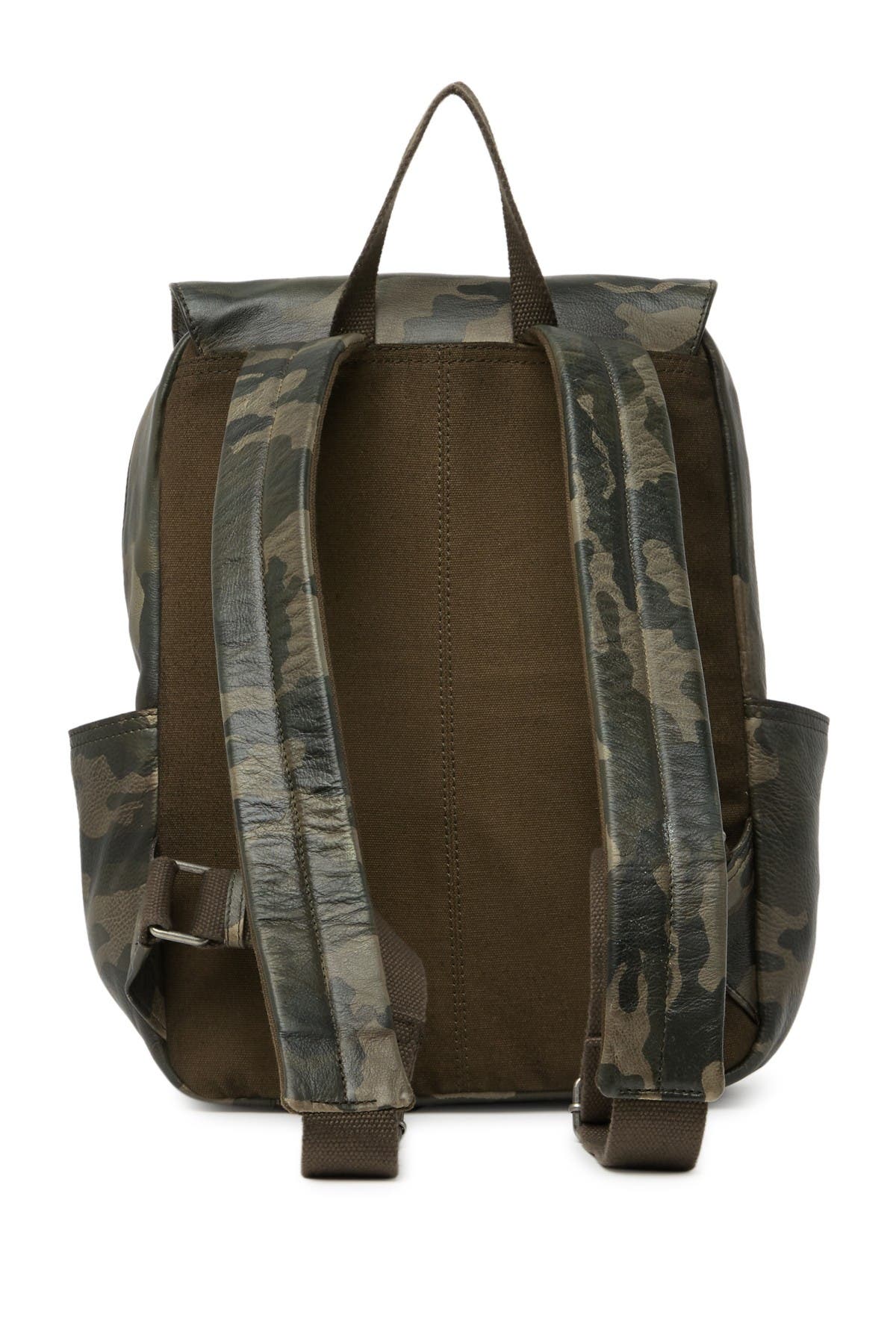 Frye Leather Camo Backpack, Main, color, 