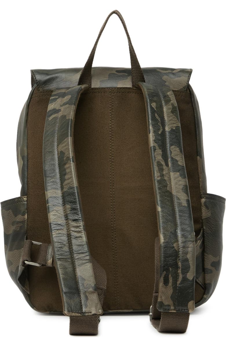 Frye Leather Camo Backpack, Main, color,