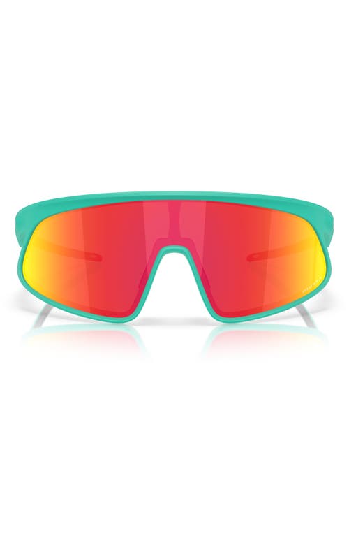 Oakley Rslv 149mm Prizm Polarized Shield Sunglasses In Ruby