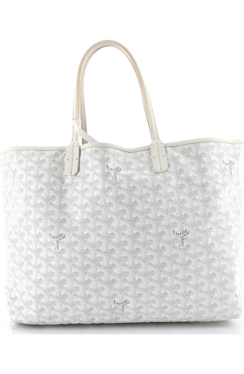 Pre-Owned Goyard Saint Louis Tote Coated Canvas PM, Alternate, color, White