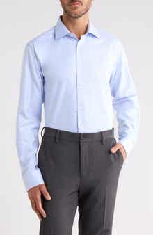 Contemporary Fit Houndstooth Dress Shirt
