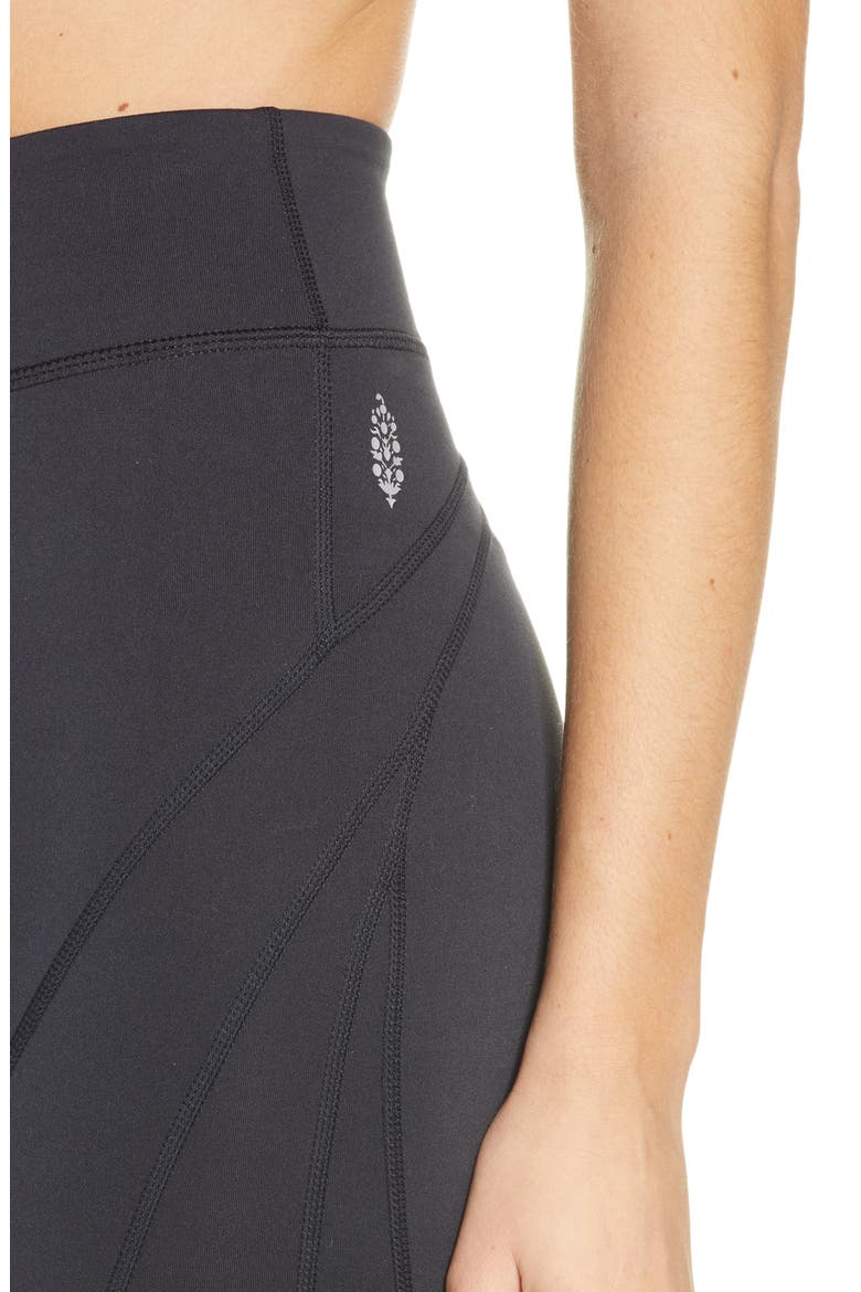 Free People Movement Bike Baby Shorts, Alternate, color, BLACK