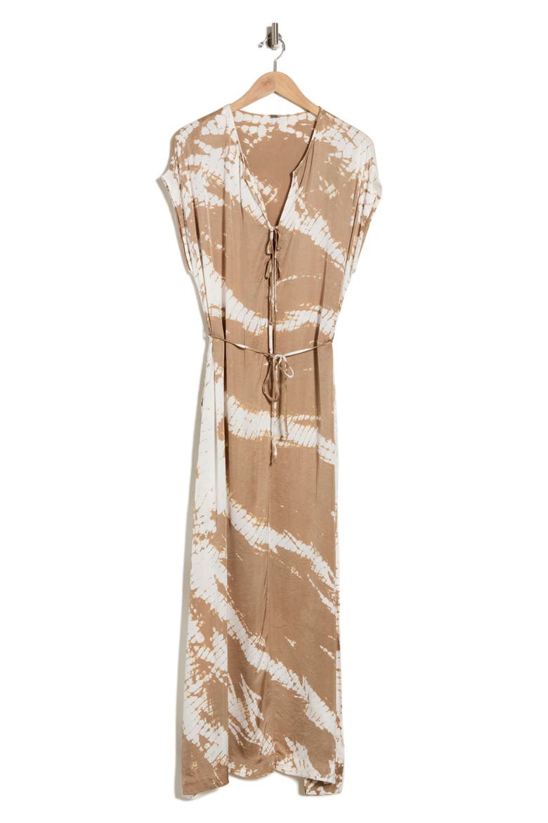 Shilo Maxi Dress, Alternate, color, SHIITAKE DESERT WASH