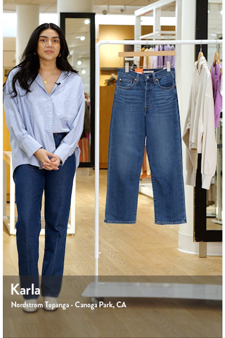 Ribcage High Waist Ankle Straight Leg Jeans video