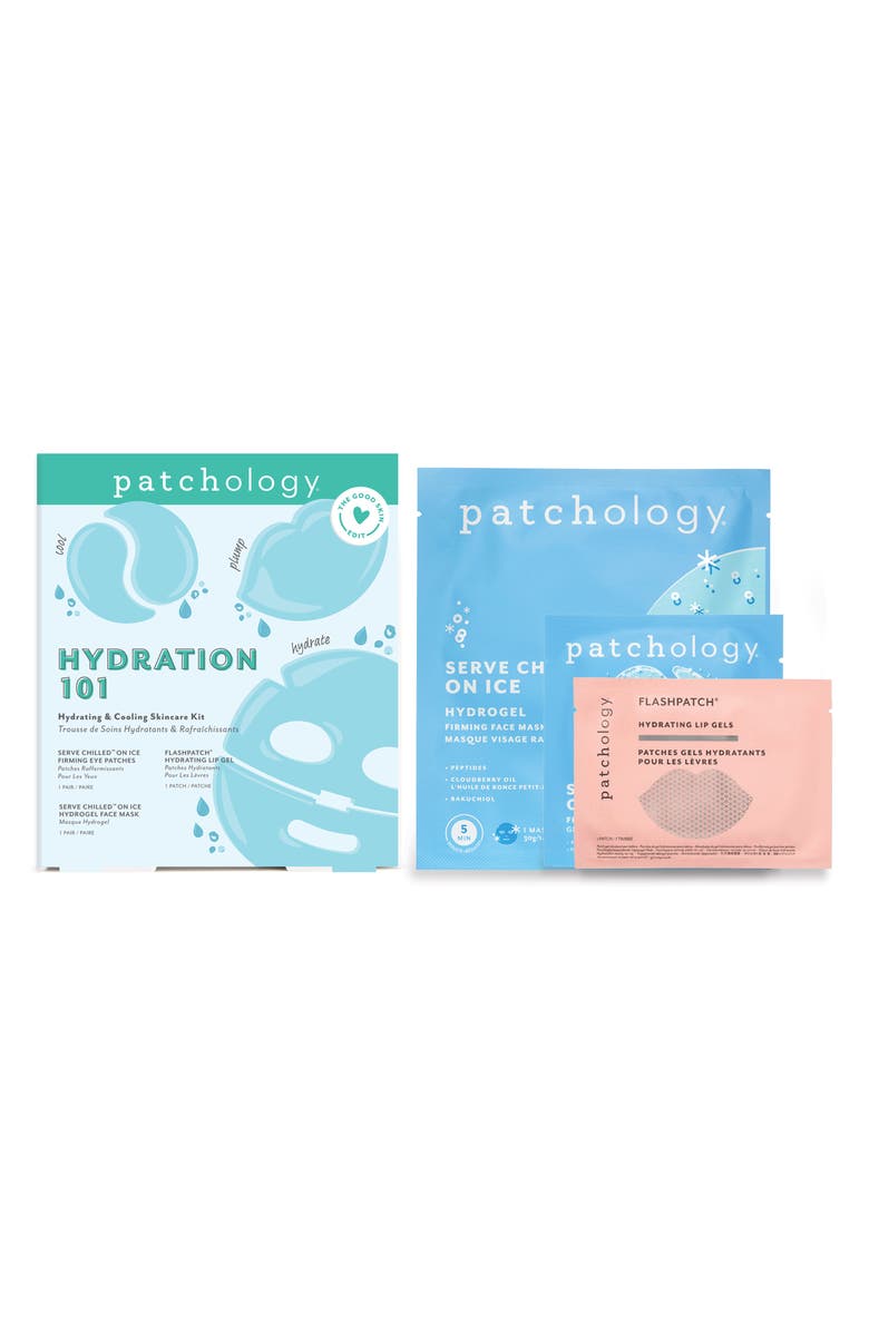 Patchology Hydration 1.O.1. Hydrating & Colling Skincare Kit, Main, color, 