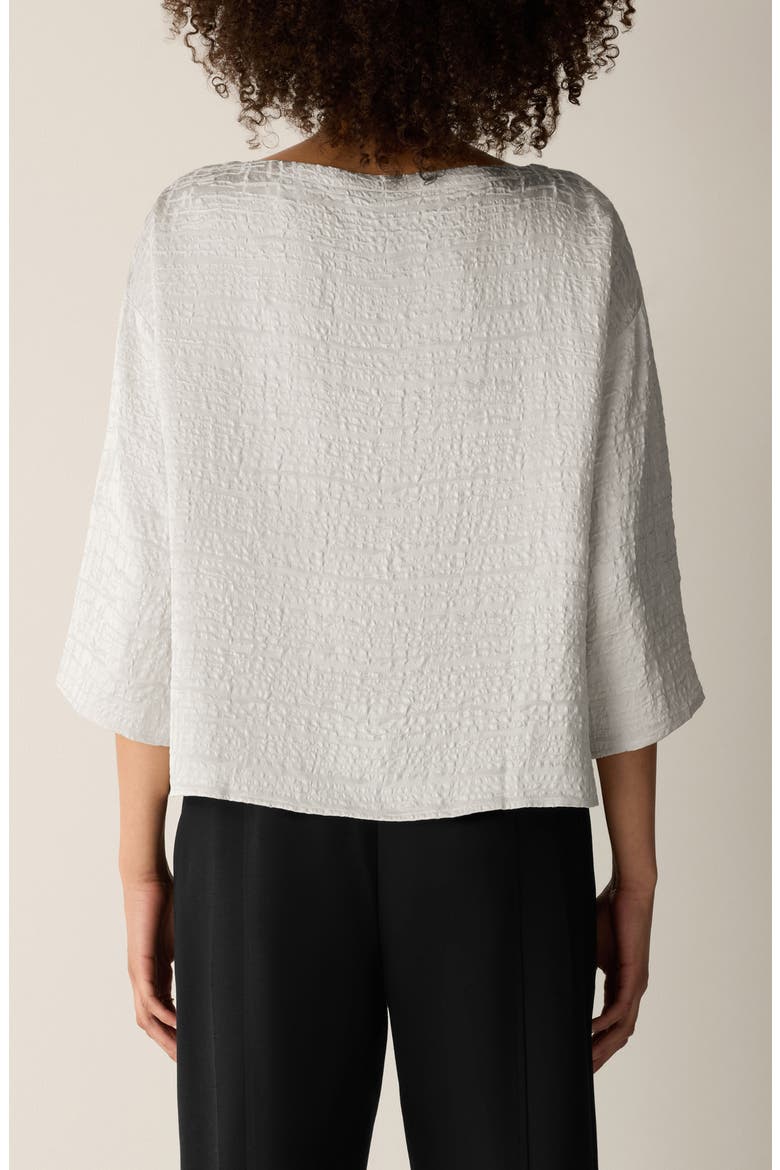 Boxy Silk Top, Alternate, color, PLASTER