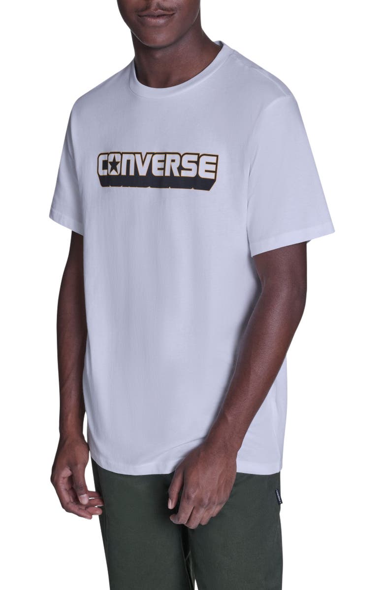 Converse Dimension Logo Tee, Main, color, White 10A