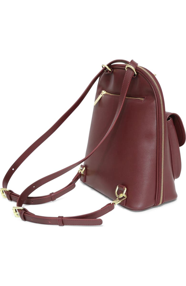 Belle & Bloom 5th Ave Leather Backpack, Alternate, color, Burgundy