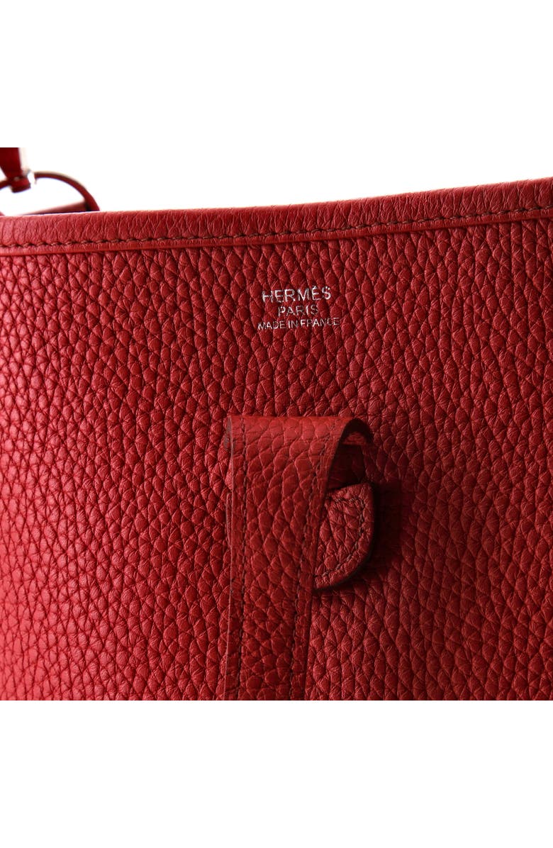 Pre-Owned Hermes Evelyne Bag Gen III Clemence PM, Alternate, color, Rouge Garance