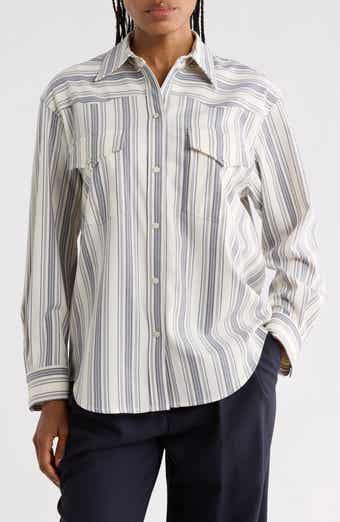 Dutton Striped Button-Up Shirt