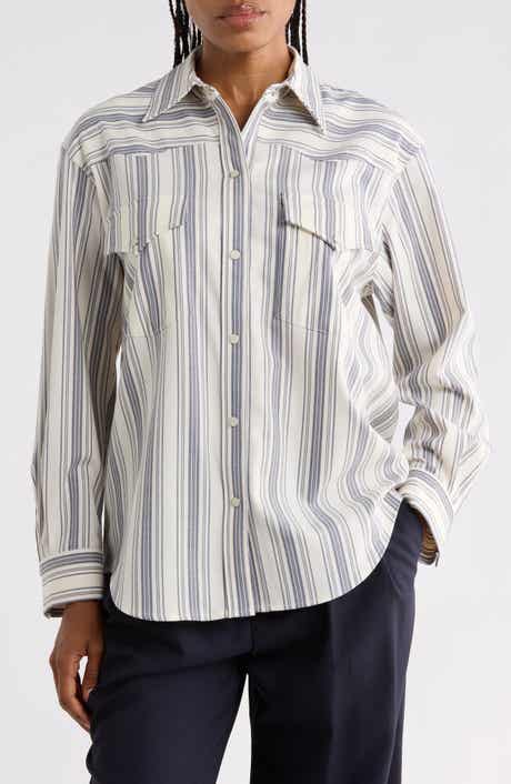 Dutton Striped Button-Up Shirt
