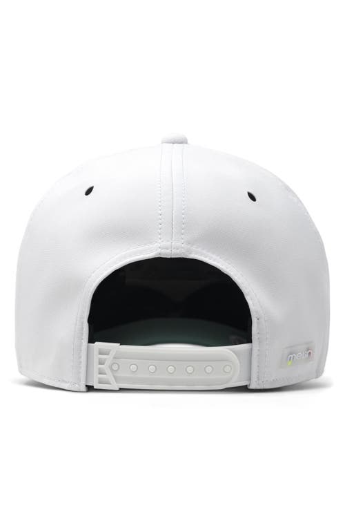 Melin A-game Links Hydro Snapback Baseball Cap In White/green