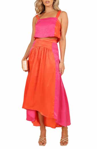 Petal & Pup Lulu Floral Print Two-Piece High-Low Dress