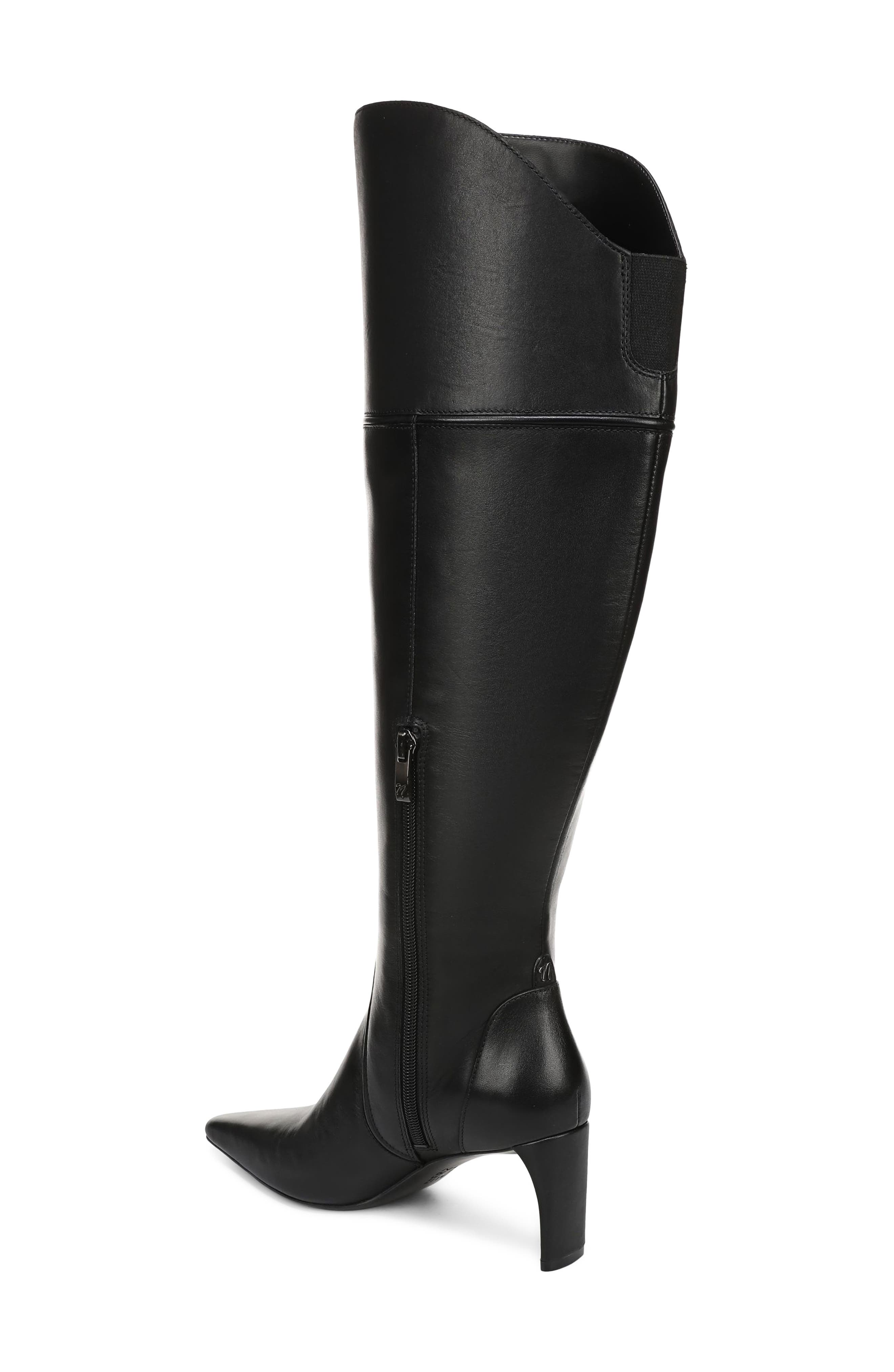Eleanor Over the Knee Leather Boot, Alternate, color, BLACK LEATHER