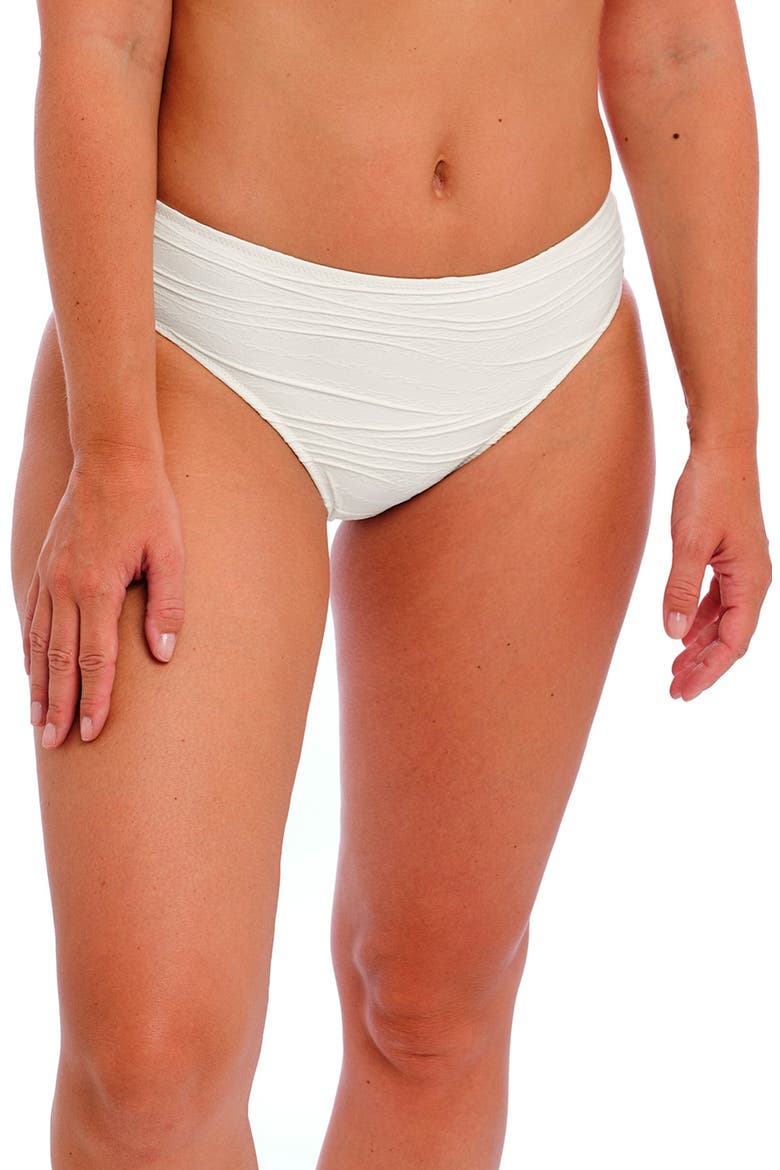 Beach Waves Mid Rise Bikini Bottoms, Main, color, LINEN