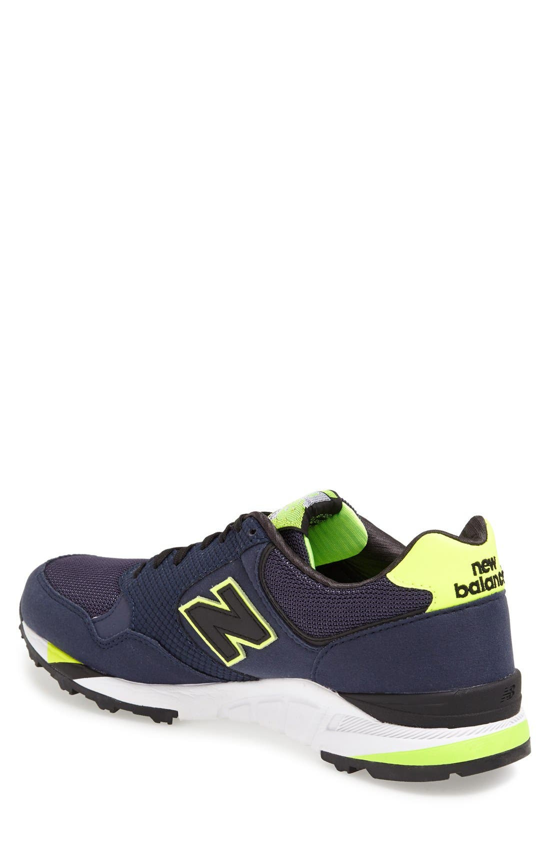 '850' Sneaker, Alternate, color, NAVY/ YELLOW