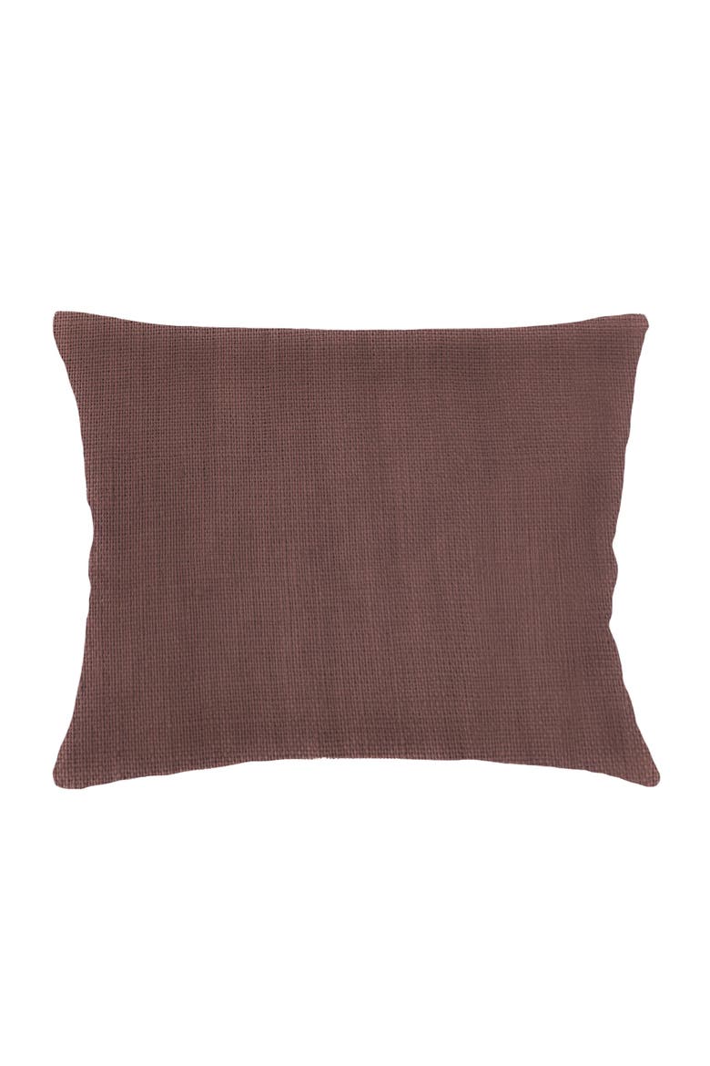 So Soft Linen Dutch Euro Pillow with Down Insert, Main, color, Chestnut Brown