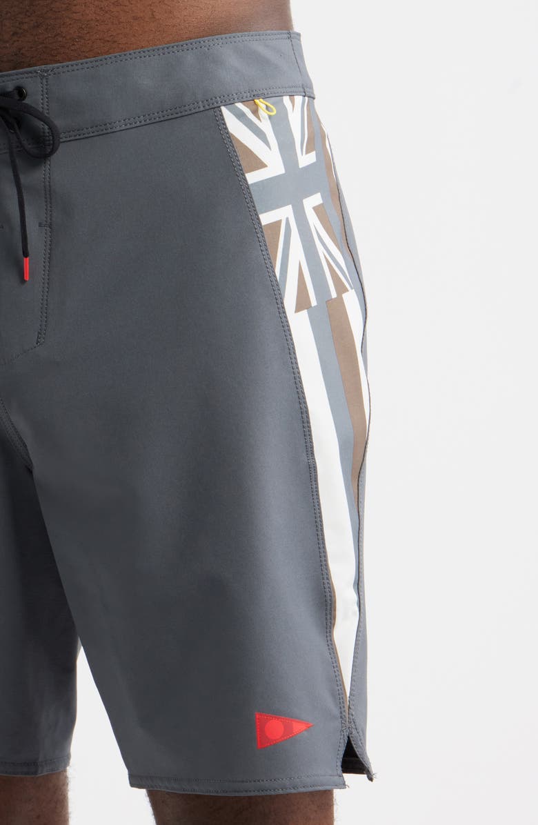 Florence Pro Hawaii Water Repellent Board Shorts, Alternate, color, Charcoal