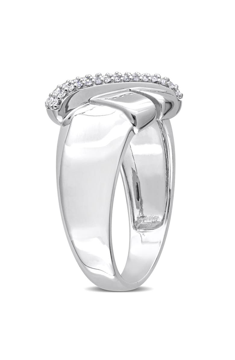 Julianna B. 1/4 CTW Diamond Crossover Design Ring 14k, Alternate, color, White Gold/Diamond
