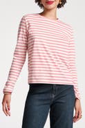Frances Valentine Long Sleeve Striped Tee Shirt