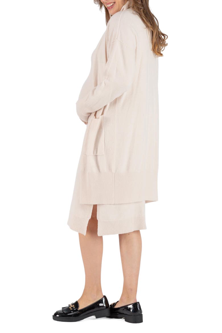 Cashmere maternity cardigan Laurie, Alternate, color, SAND