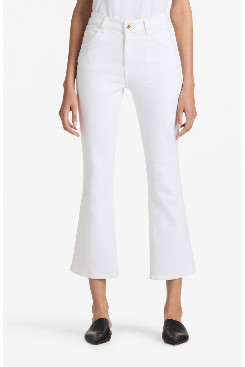 Laguna Stretch Denim Flare Leg Jeans, Main, color, WHITE