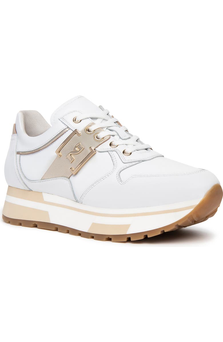 NeroGiardini Logo Plate Sneaker, Main, color,