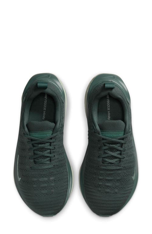 Nike Womens React Infinity Run Flyknit 4 In Vintage Green/bicoastal/jade