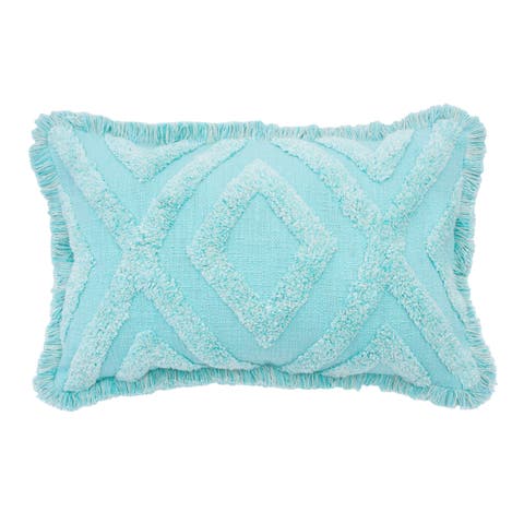 Link Woven Tufted Cotton Decorative Throw Pillow
