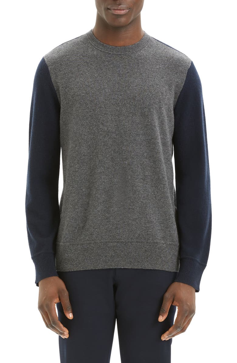 Theory Hilles Standard Fit Crewneck Cashmere Sweater, Main, color, 