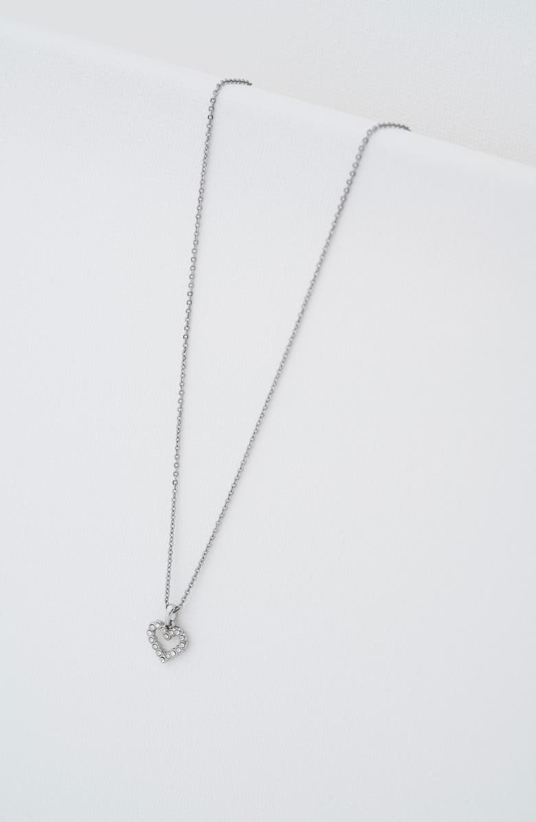 Ted Baker Amore Crystal Heart Pendant Necklace, Alternate, color,