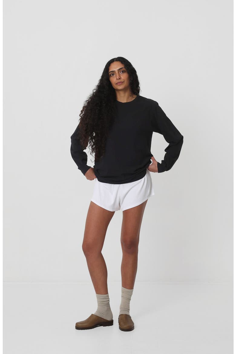 Long Sleeve Trash Tee, Alternate, color, Black