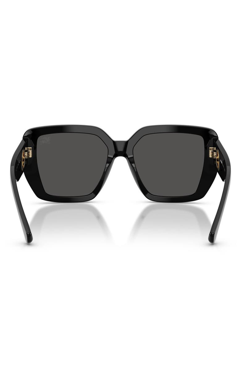 Burberry 54mm Square Sunglasses, Alternate, color, Black / Dark Grey