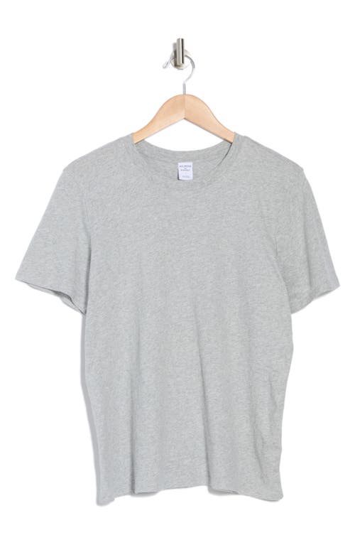 Melrose And Market Washed Cotton Crewneck T-shirt In Grey Heather