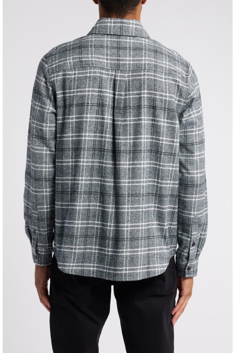 Aiden Plaid Cotton Button-Up Shirt, Alternate, color, TARTAN PLAID GREY MULTI