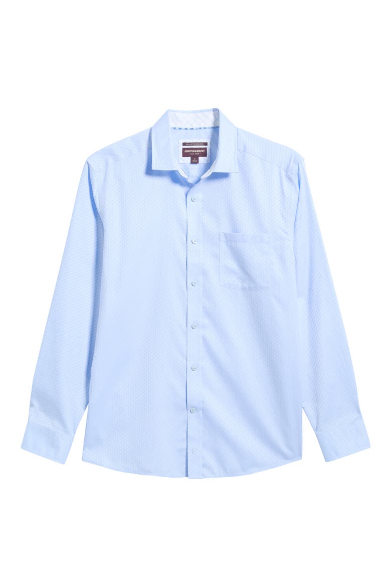 Ovation Non-Iron Cotton Button-Up Shirt, Main, color, LT. BLUE DIAMOND