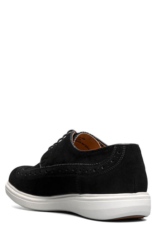 Stacy Adams Trudell Wingtip Oxford In Black Suede