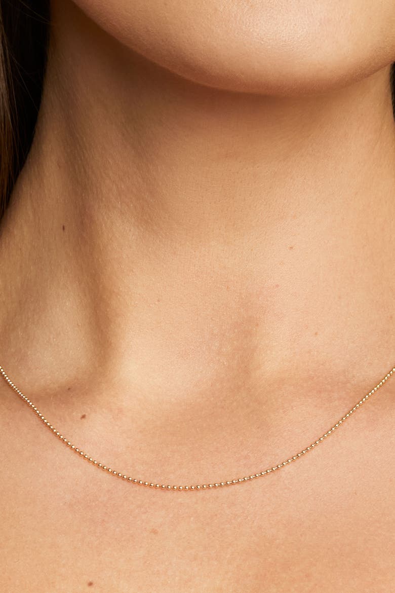14K Gold Have A Ball Chain Necklace, Alternate, color, Yellow Gold